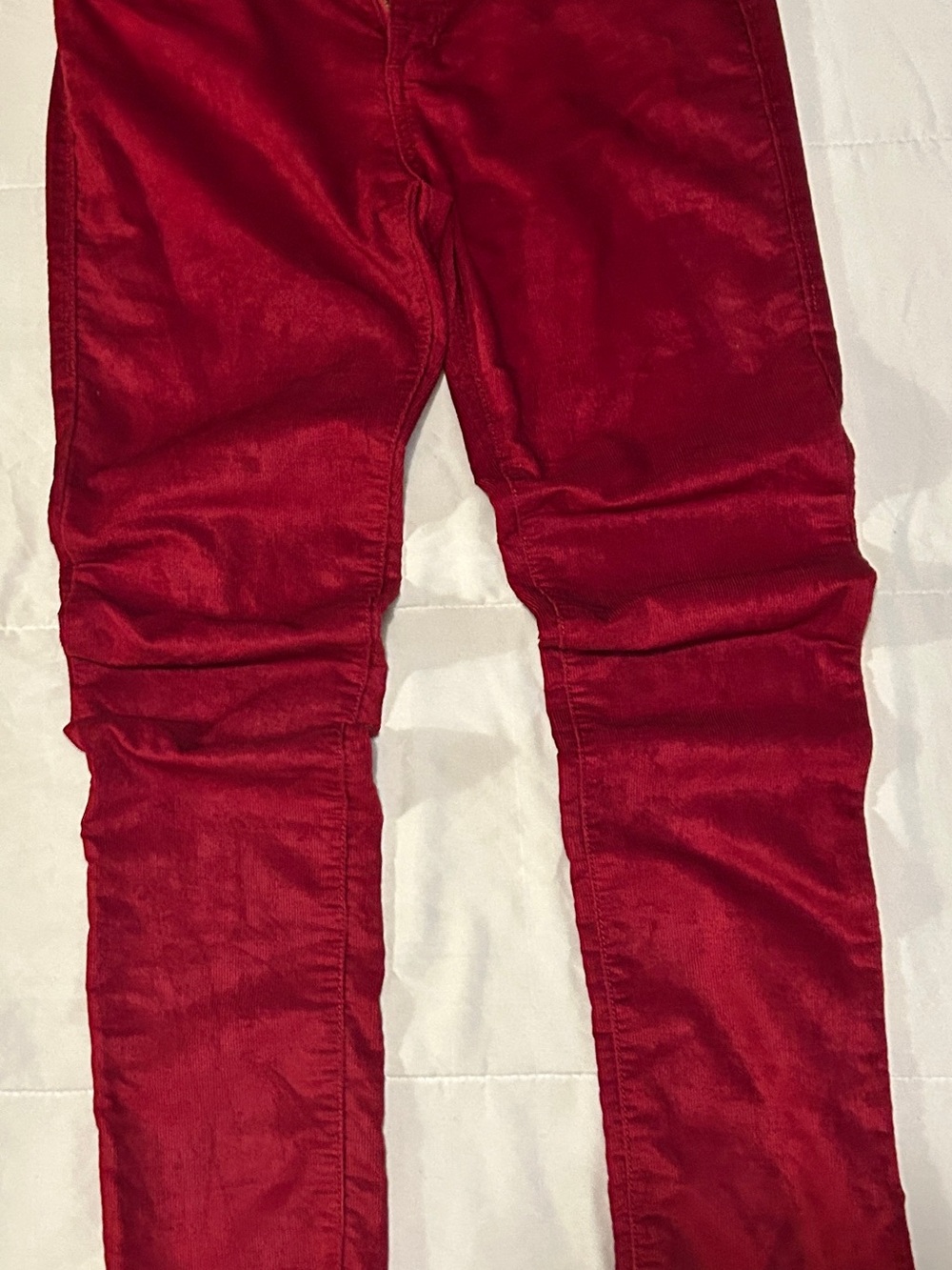 Rock & Republic Red Corduroy Pants Size 4M Berlin Fit - Picture 2 of 15